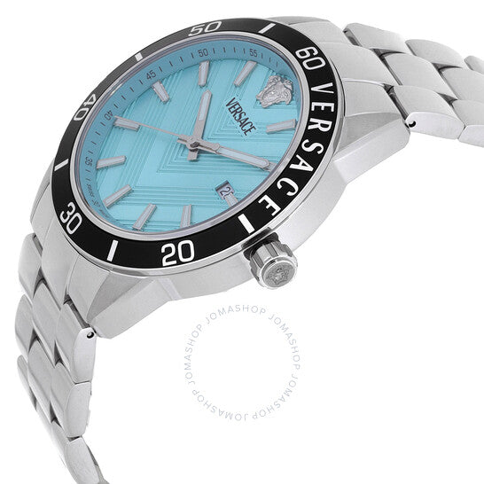 Versace, Greca Urban Quartz Turquoise Dial Men's Watch