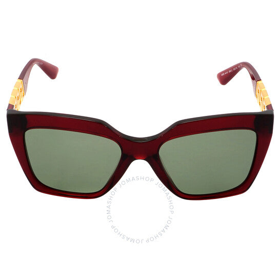 Versace, Green Square Ladies Sunglasses