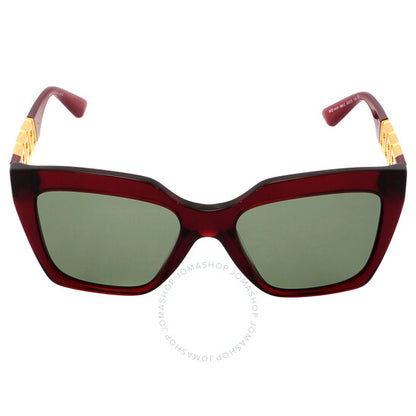 Versace, Green Square Ladies Sunglasses