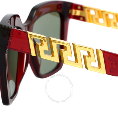 Versace, Green Square Ladies Sunglasses