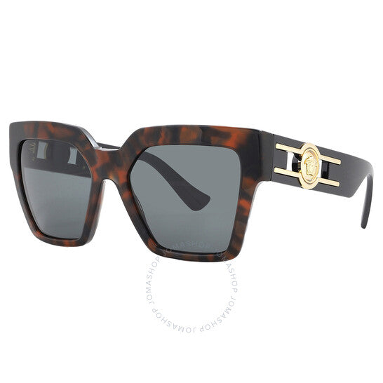 نظارة شمسية نسائية من فيرساتشي، بتصميم فراشة رمادية