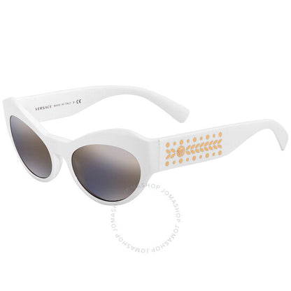 Versace, Grey Mirror Gradient Cat Eye Ladies Sunglasses