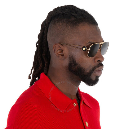 نظارة شمسية فيرساتشي نافيجيتور رمادية للرجال