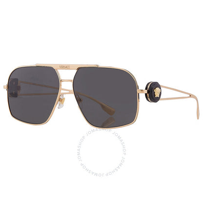 نظارة شمسية فيرساتشي نافيجيتور رمادية للرجال