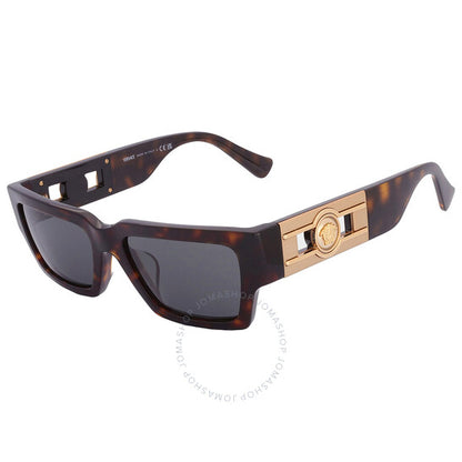 نظارة شمسية رجالية مستطيلة رمادية من فيرساتشي