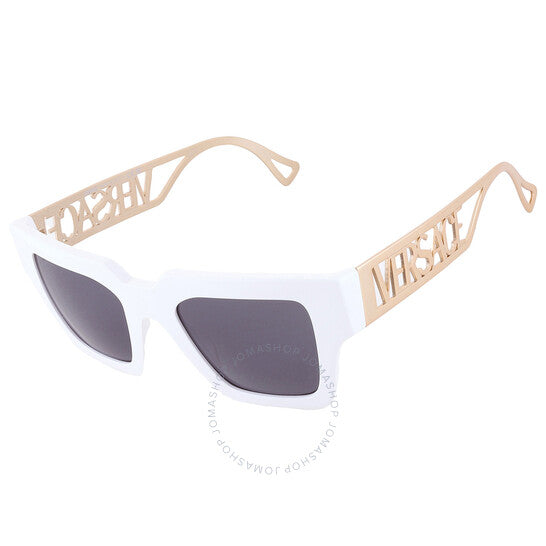 نظارة شمسية مربعة رمادية للنساء من فيرساتشي