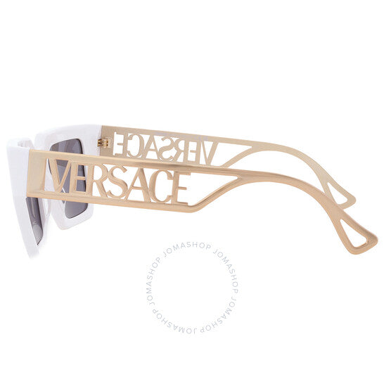 نظارة شمسية مربعة رمادية للنساء من فيرساتشي