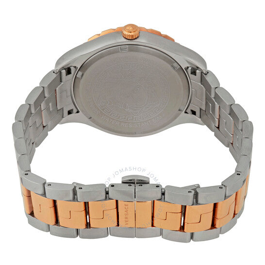 ساعة فيرساتشي هيلينيوم جي إم تي للرجال بمينا أزرق