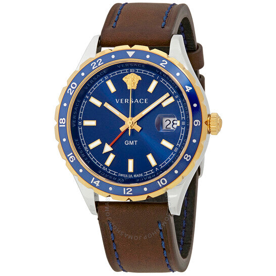 Versace, Hellenyium GMT Blue Dial Men's Watch