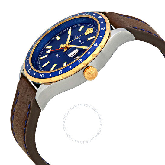 Versace, Hellenyium GMT Blue Dial Men's Watch