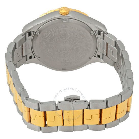 ساعة فيرساتشي هيلينيوم للرجال بمينا بني ودرجتي لون