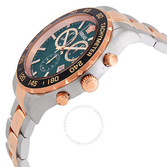 Versace, Hellenyium Chronograph Quartz Green Dial Men's Watch