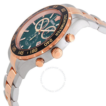 Versace, Hellenyium Chronograph Quartz Green Dial Men's Watch