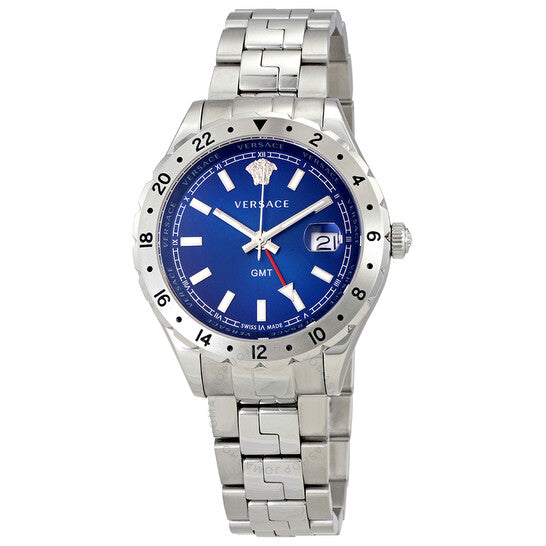 Versace, Hellenyium GMT Blue Dial Men's Watch V1101 0015