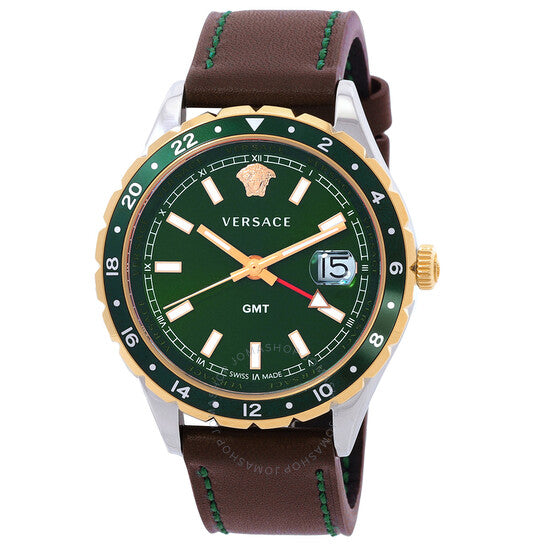 Versace, Hellenyium Quartz Green Dial Men's Watch