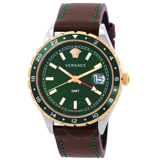 Versace, Hellenyium Quartz Green Dial Men's Watch