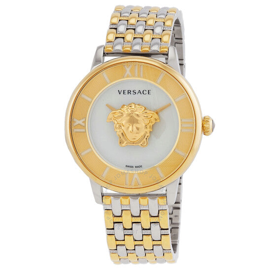 Versace, La Medusa Quartz Silver Dial Two-Tone Ladies Watch
