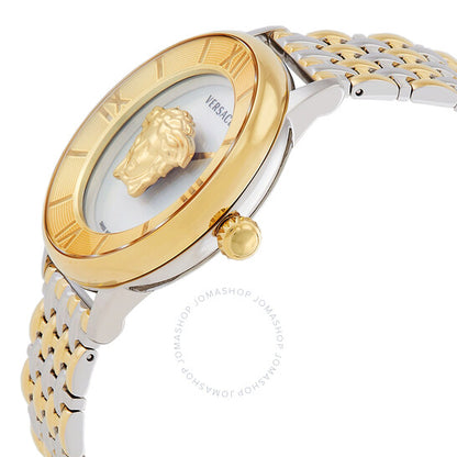 Versace, La Medusa Quartz Silver Dial Two-Tone Ladies Watch