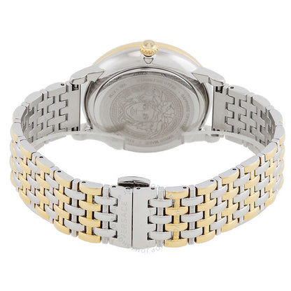 Versace, La Medusa Quartz Silver Dial Two-Tone Ladies Watch