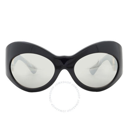 نظارة شمسية نسائية من فيرساتشي، رمادي فاتح، غير منتظمة الشكل