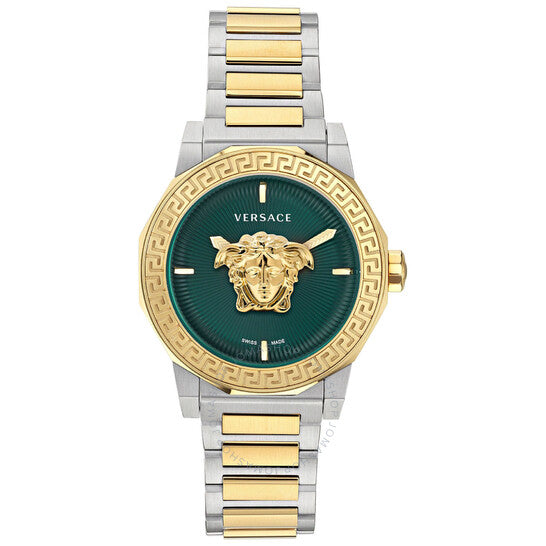 Versace, Medusa Deco Quartz Green Dial Unisex Watch Ve7b00323