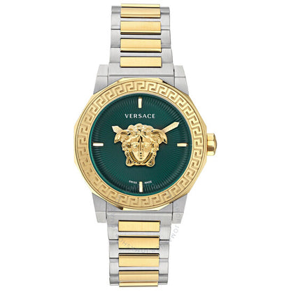 Versace, Medusa Deco Quartz Green Dial Unisex Watch Ve7b00323