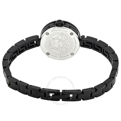 ساعة فيرساتشي ميدوسا سيكريت كوارتز سوداء اللون للنساء