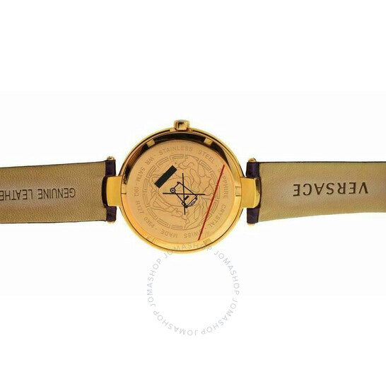 Versace, Mystique Hibiscus Quartz Diamond Black Dial Ladies Watch