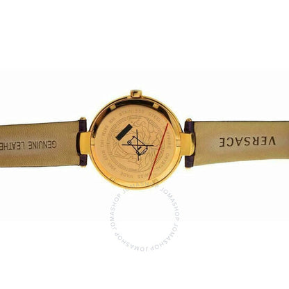 Versace, Mystique Hibiscus Quartz Diamond Black Dial Ladies Watch