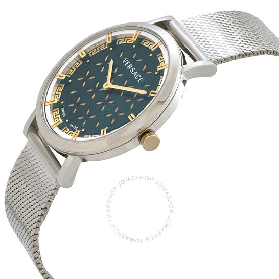 ساعة فيرساتشي، الجيل الجديد من الكوارتز بمينا أخضر للسيدات