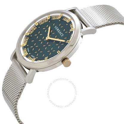 ساعة فيرساتشي، الجيل الجديد من الكوارتز بمينا أخضر للسيدات