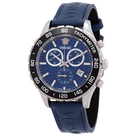 Versace, New Hellen Chronograph Quartz Blue Dial Men's Watch