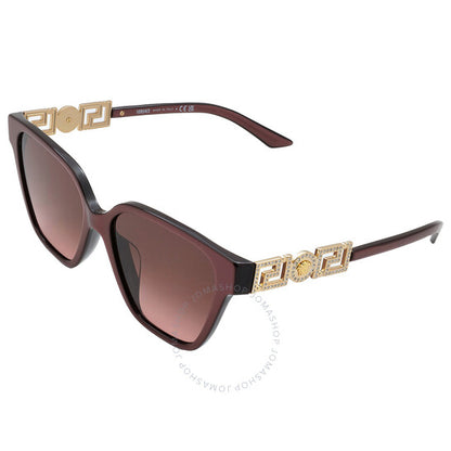 Versace, Pink Gradient Butterfly Ladies Sunglasses