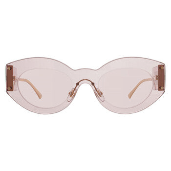 Pink Gradient Flash Shield Ladies Sunglasses
