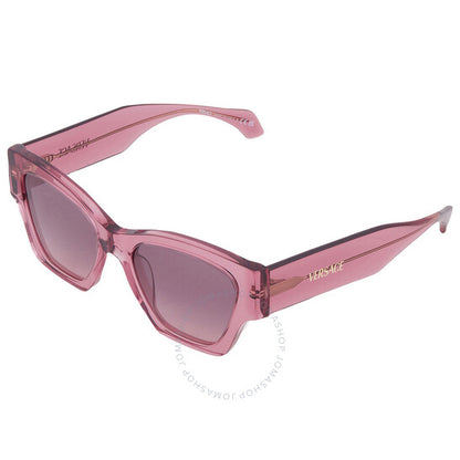 نظارة شمسية مربعة نسائية من فيرساتشي، لون وردي متدرج
