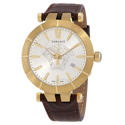 Versace, Quartz Silver Dial Men's Watch