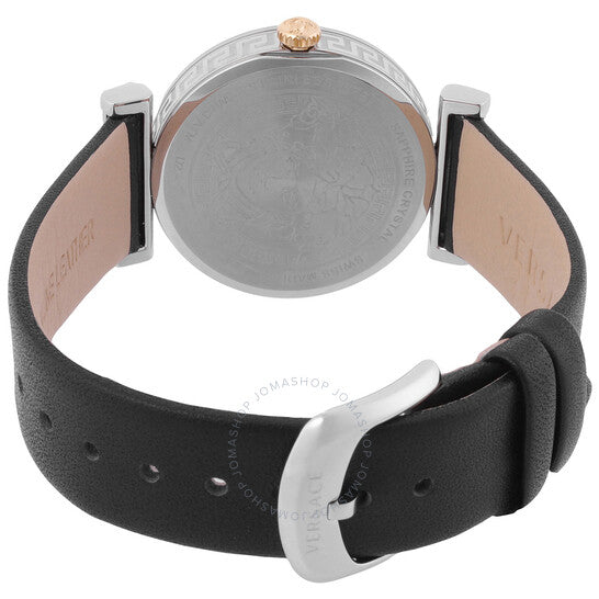 ساعة فيرساتشي ريجاليا كوارتز بمينا فضية للنساء