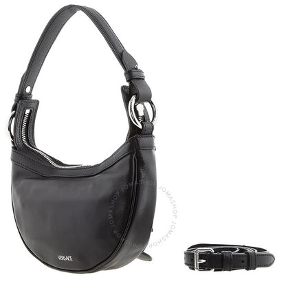 Versace, Repeat Mini Black Hobo Bag