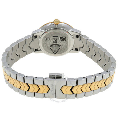 ساعة فيرساتشي V-Icon كوارتز بمينا زرقاء للنساء