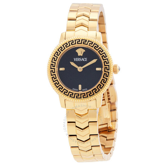 ساعة فيرساتشي V-Icon كوارتز بمينا فيروزي للسيدات