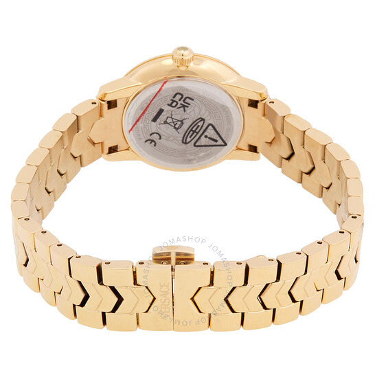 ساعة فيرساتشي V-Icon كوارتز بمينا فيروزي للسيدات