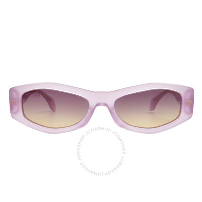 Versace, Violet Gradient Yellow Geometric Ladies Sunglasses