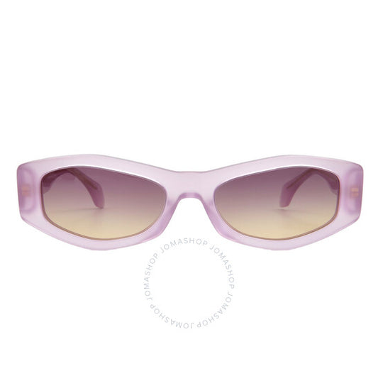 Versace, Violet Gradient Yellow Geometric Ladies Sunglasses