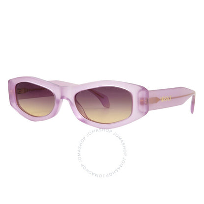 Versace, Violet Gradient Yellow Geometric Ladies Sunglasses