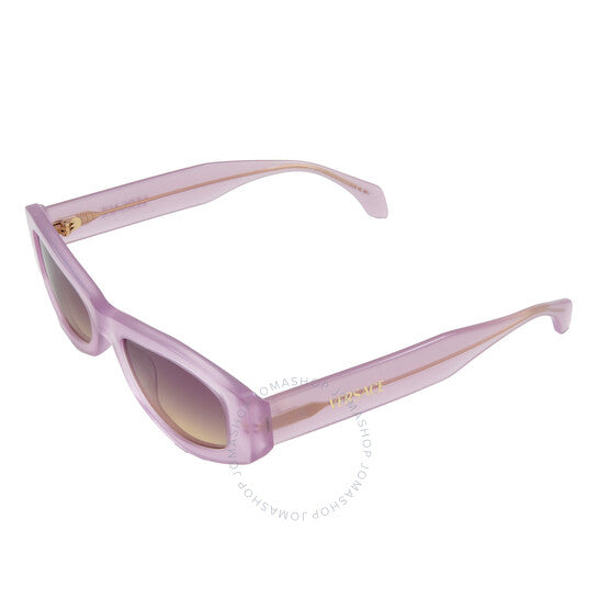 Versace, Violet Gradient Yellow Geometric Ladies Sunglasses