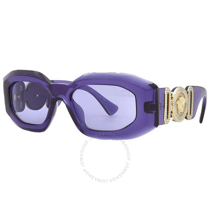 نظارة شمسية رجالية غير منتظمة من فيرساتشي، بنفسجية