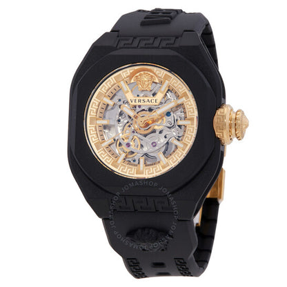 Versace, V-Legend Automatic Skeleton Dial Watch
