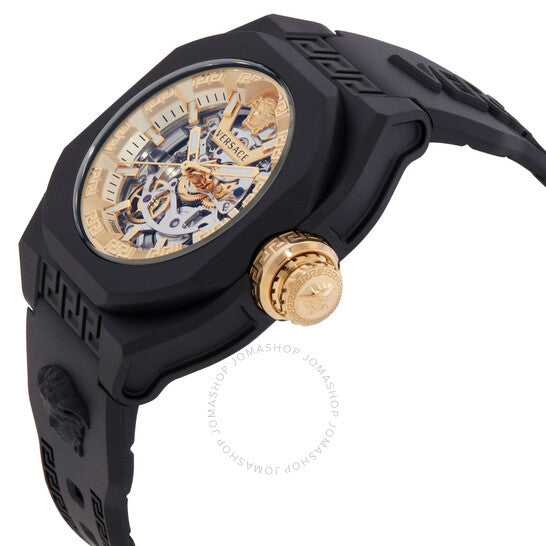 Versace, V-Legend Automatic Skeleton Dial Watch