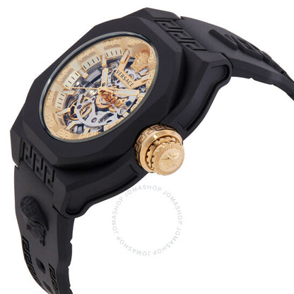 Versace, V-Legend Automatic Skeleton Dial Watch