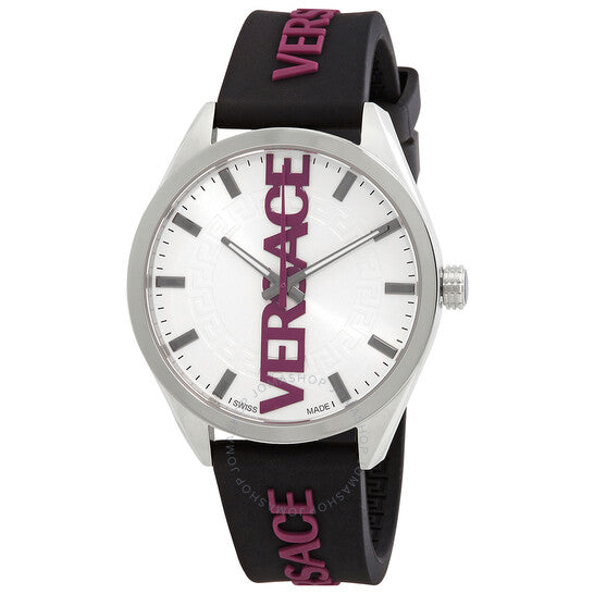 Versace, V-Vertical Quartz White Dial Men's Watch